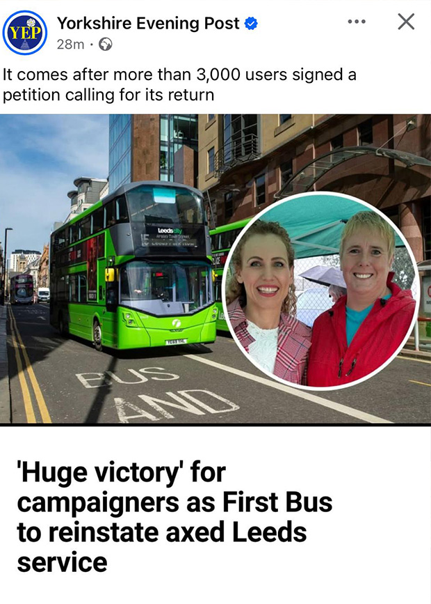 Green Bus Campaign Image